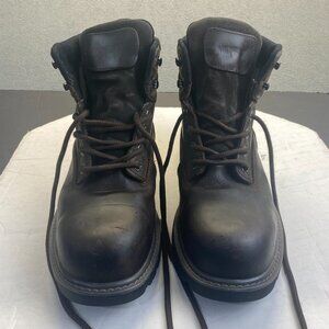 Wolverine Size 11M Dark Brown Men's Work Boots Steel Toe Waterproof,Work